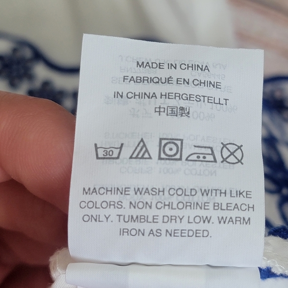 Madewell Eyelet Ruffle Sleeve Top 0 - Picture 10 of 12